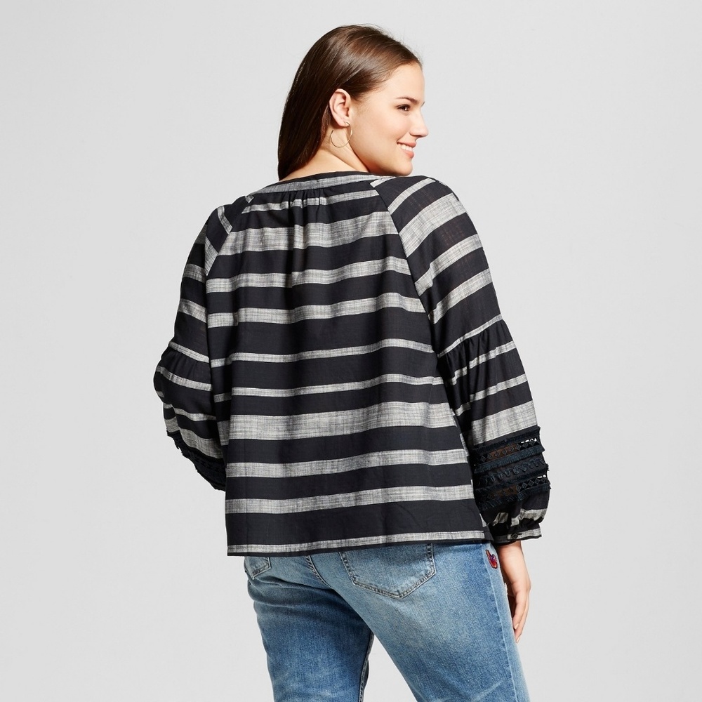 Who What Wear Women's Striped Beach Tunic